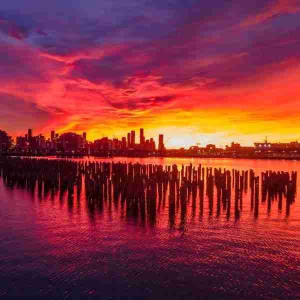 Red Dawn - Princes Pier, Victoria