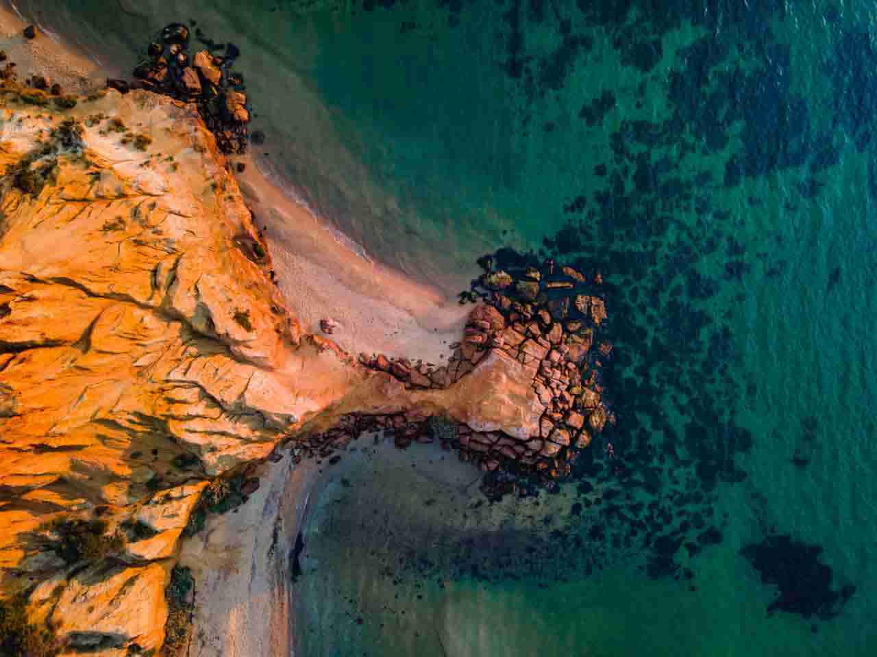 Rob Daniel Images - Aerial shot of Red Bluff Black Rock VIctoria