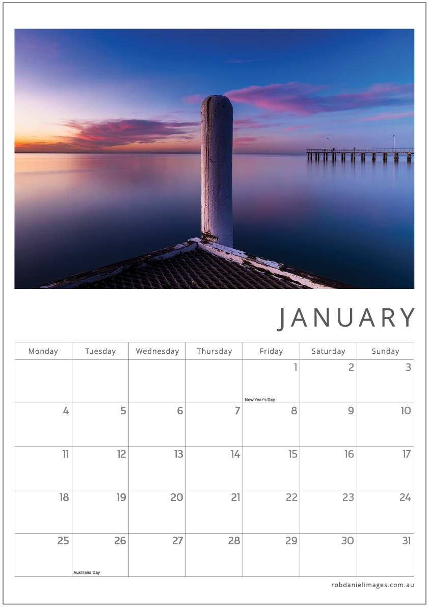Rob Daniel Images 2027 Fine Art Calendar - The Bay